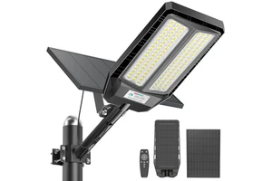 Solar Street Application Lighting LED Outdoor Remote Control Waterproof IP67 Lamps for Road Parking Driveway Garden Highway