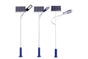 High-brightness Eco-Friendly Solar LED Street Lamps IP65 Waterproof 3-Year Warranty for Long-term Outdoor Lighting Driveways