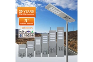 ALLTOP Waterproof Outdoor Solar Street Light for Road 50W-300W LED with IP65 Rating