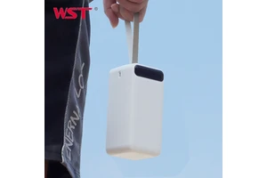 WST PD QC Fast Charging High Capacity Floodlight LED Display Rope Handle Mobile 50000mah Power Bank Phone Power Banks