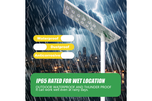 All in One Solar Street Lamp IP66 Waterproof High Lumen Aluminum Body LiFePO4 Battery 3-Year Warranty Road LED