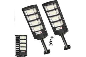 new outdoor street lamp courtyard lamp three side wide angle super bright high power integrated solar lighting street lamp