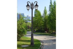Outdoor Garden Lamp IP65 Power Garden Street Light Lamp with Pole 30W 50W 70W 80W 220V LED Street Light Used for Road Lighting