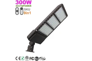 Energy Saving Adjustable Outdoor Street Light 100-277v 300w Commercial LED Shoebox Area Light
