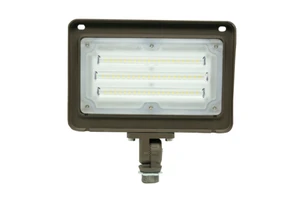 LED Flood Light Knuckle York Trunnion Wall Plate Mount Outdoor Photocell Sensor IP66 Aluminum 30W 50W Canada US ETL CE