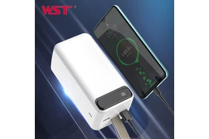 WST Factory Price Multi-functional PD 20W Fast Charing LED Floodlight 50000mah Power Bank High Capacity Power Banks