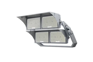 300W-2400W 150LM/W IP67 Modular LED Flood Light Adjustable Visor High CRI Waterproof Samsung/Lumileds Chips Dimmable Control