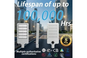 XINDECO IP66 Dimmable LED Street Light Lamp 60W-240W 150lm/w 3000-6500K Color Temp 5-Year Warranty for Road & Residential Use