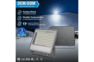 2026 New IP66 Waterproof 85V-265V 30W-400W 3000K-6500K SMD LED Flood Light Outdoor Aluminum PC