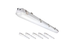 Fast Delivery CE Rohs 200-240V 1.2m 1.5 IP66 130lm/w 3Power 3CCT LED Tri-proof Light