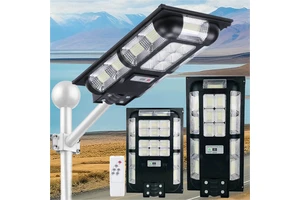 2025 New Technology Double Side SOLAR Street Light Waterproof IP69 60W 100W 400W Full Time Bright Solar Street Light Lamp