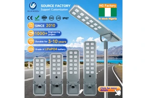 High Lumen Outdoor Country Road Lighting Waterproof IP67 200w 240w 300w 400w 500w 600w 800w All In One Led Solar Street Light