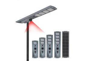 100W200W300W400W All in One Solar Street Light With Camera Led Integrated Solar Street Lamp for Outdoor in Smart City
