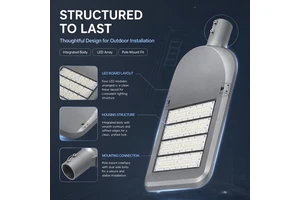 Wholesale 220V Waterproof IP65 Aluminum Alloy Body 200W LED Street Light Lamp for AC Power Supply