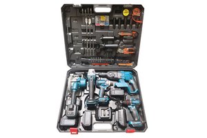 5 in 1 Brushless Lithium Drill High-power Electric Wrench, Angle Grinder, Battery Combination Electric Tool Set