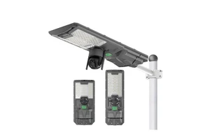 IP65 Outdoor Waterproof Villa Garden Car Park Public Road Street Lighting LED Street Lamp with Camera