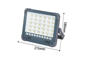 LED Flood Light 215x180mm IP44 Waterproof 6000K Daylight Freestanding Outdoor Garden Lighting Lithium Battery Camping CRI80