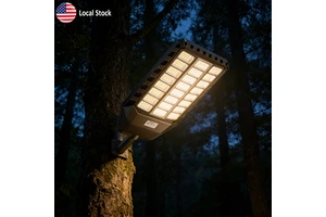 US Stock High Power LED Street Light Outdoor Commercial Solar Street Light for Wholesale Distributor Parking Lot Warehouse