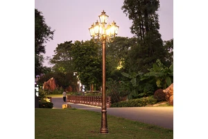 Streetlight LED Home Outdoor Waterproof European-Style Vintage Courtyard Lamp 3-Meter High-Pole Landscape Light IP65 Rated Ra90
