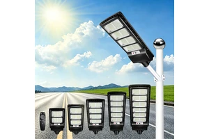 200W 400W 600W 800W 1000W Solar Street Light IP66 Waterproof with Remote Control Light Sensor Timer Motion Sensor for Road