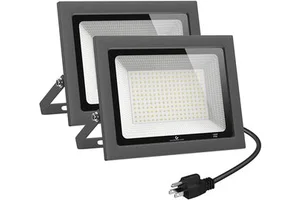 IP65 Waterproof Outdoor CE EMC ErP 10W-200W LED Flood Light with Plug for Yard, Garden, Playground