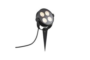 Modern 4*6W Round Aluminum Black Ip65 Waterproof Led Flood Light Outdoor Lighting