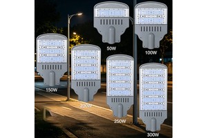 Energy Saving Die-cast Aluminum AC LED Street Light 100W-300W IP65 Waterproof High CRI 95 For Highway & Parking Lot