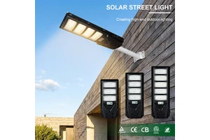 Remote Time Light Control 3030 IP65 Induction Landscape Modern Novel Design LED Solar Street Lamp Street Light