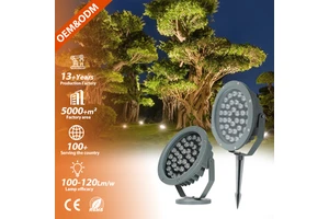 Outdoor Projection Garden Lamp Aluminium Floodlight Decorative AC 85-265V IP65 Waterproof 6w 9w 12w 18w 24w 36w Led Spike Light