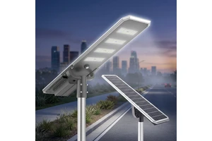 80W 100W 120W IP66 Weatherproof Solar Garden Pathway Street Light with High Brightness for Outdoor Walkways and Driveways