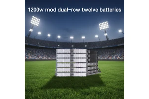 IP66 Waterproof Die-Cast Aluminum LED Flood Light 1200W Super Bright Dimmable for Basketball Court Parking Lot Stadium