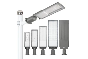 High Brightness Street Light Led Exterior Wall Lamp Reflector 145 Lm/w Led Street Lamps
