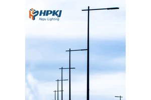 6m Pole 40w Road Street Light Pole Hexagonal Galvanized Street Light Pole Lamp Poles