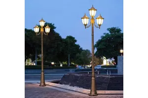 Energy Saving Solar LED Street Light Lithium Battery IP67 Waterproof Outdoor Landscape Lighting