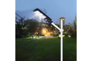 Hot Classic 90W All-in-One Solar Street Light LED with IP65 ABS Plastic Body and Pole for Road Lighting