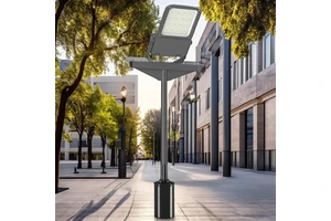 High Lumen Sensing Aluminum Alloy 100W-400W AC IP65 Highway Road Outdoor Led Solar Street Light 70-140 Beam Angle 5-Year 150lm/W