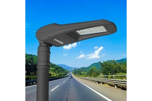 SAHUNG High Lumen Outdoor City Lighting Waterproof 50W 100W 150W 200W Integrated Led Street Lamp With Pole Shoebox Road Lamp