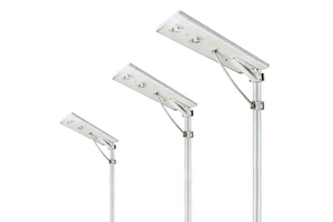 IP65 Outdoor Waterproof 30W 40W 60W 80W 100W Aluminum LED Solar Street Lights for Road Use with Pole High CRI 95