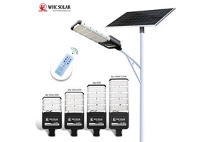 WHC Lumiere De Rue Solaire China Integrated Solar Light Street 40W 50W 80W 150W 500W 1000W Solar Light With Solar Panel