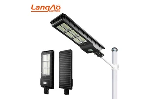 High Brightness Park Garden Aluminum Ip65 Waterproof Lamps 60w 120w 180w All in One Outdoor Solar Led Street Lights Price