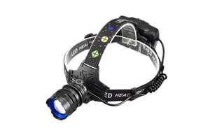 JF Super Bright IP65 Waterproof Rechargeable LED USB Adjustable Beam Headlamp For Hunting Camping Fishing Diving