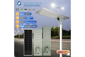 New Arrival High Lumen Outdoor Waterproof Ip67 Die-cast Aluminum 500w 800w Engineering All In One Led Solar Street Light