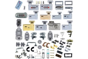 Zinc Alloy Anti-Theft Combination Luggage Lock Black Oxide Finish Luggage Buckle Design Travel Suitcase Hardware