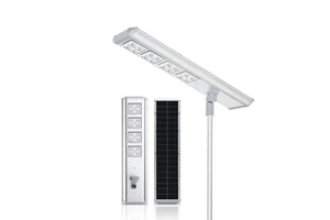 Outdoor IP65 Waterproof 60W 80W 100W 120W All in One Aluminum LED Solar Street Lights with Pole for Road High CRI 95