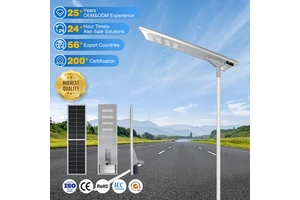 NanDe High Power Outdoor Road Lighting Aluminum Housing Ip65 Waterproof 80watt Solar Led Street Lamp