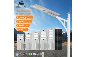AORUITAI High Quality Ip65 Waterproof Aluminum Housing Road Lamp 60W 120W 180W 240W 300W 360W 420W Solar Street Light