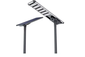 High Lumen Precision-cast Aluminum 60W 80W 90W IP65 Outdoor LED Solar Street Light with CCTV Camera and Bridgelux Chips