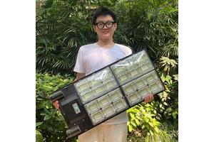 1000W2000W3000W Rechargeable Solar Lamp Outdoor Waterproof Decorative White LED Street Lights for Home Road ABS for Square