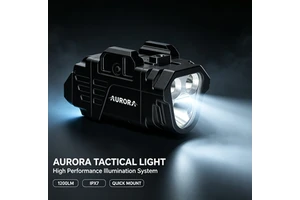 AURORA GL1 IP67 1200LM High Lumens Aircraft Aluminum Gunlight Rechargeable USB-C Floodlight Adjustable LED Tactical Flashlight
