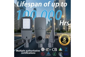 XINDECO LED Street Light IP66 Waterproof 100W ADC12 Aluminum 3030/5050 Chips High Lumen Outdoor Road Parking Lot Lamp 5-Year